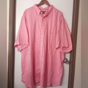 Ralph Lauren men's 4XL cotton red chambray Oxford button up down collare…